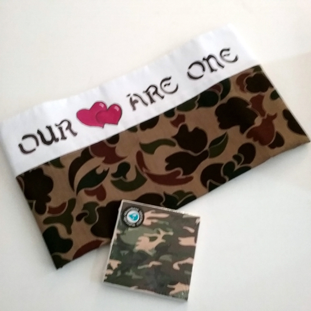 STANDARD  PILLOW CASE Camo Print W/ Camo Coaster